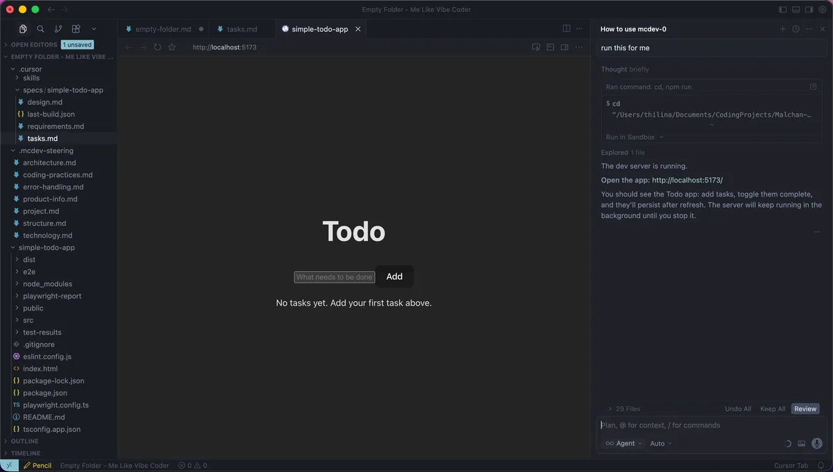 Step 7: Dev Server Running