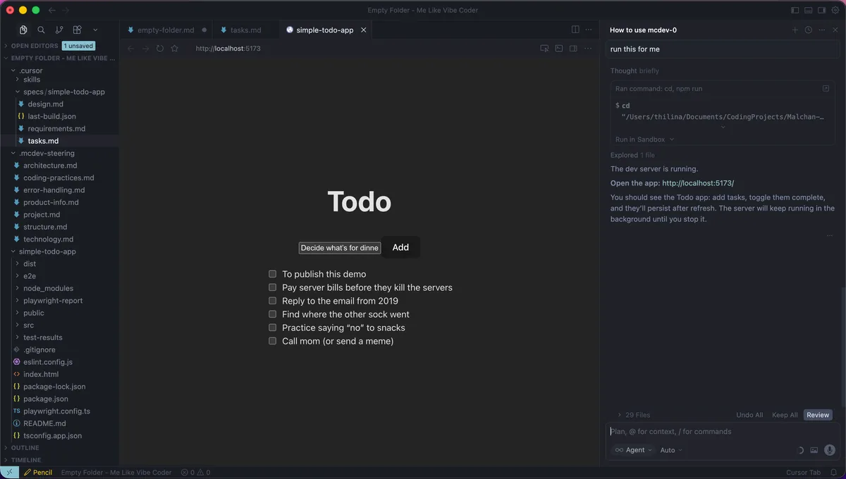 Step 8: Working App
